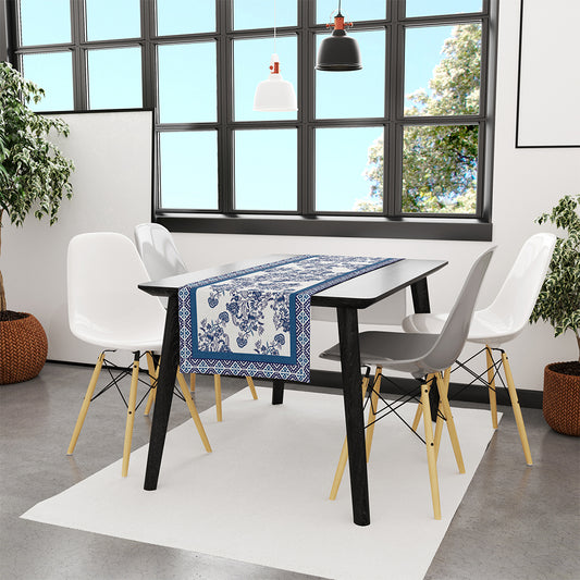 Blue Flowers Runner | Pufaloji