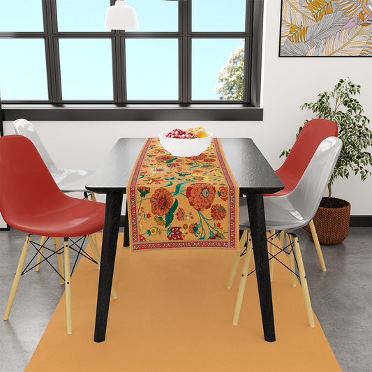 Orange Daisy Flowers Runner | Pufaloji