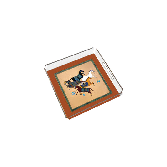 Figüratif At Pleksi Tepsi | Pufaloji