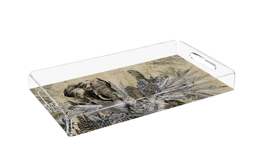 Figüratif Fil Pleksi Tepsi | Pufaloji