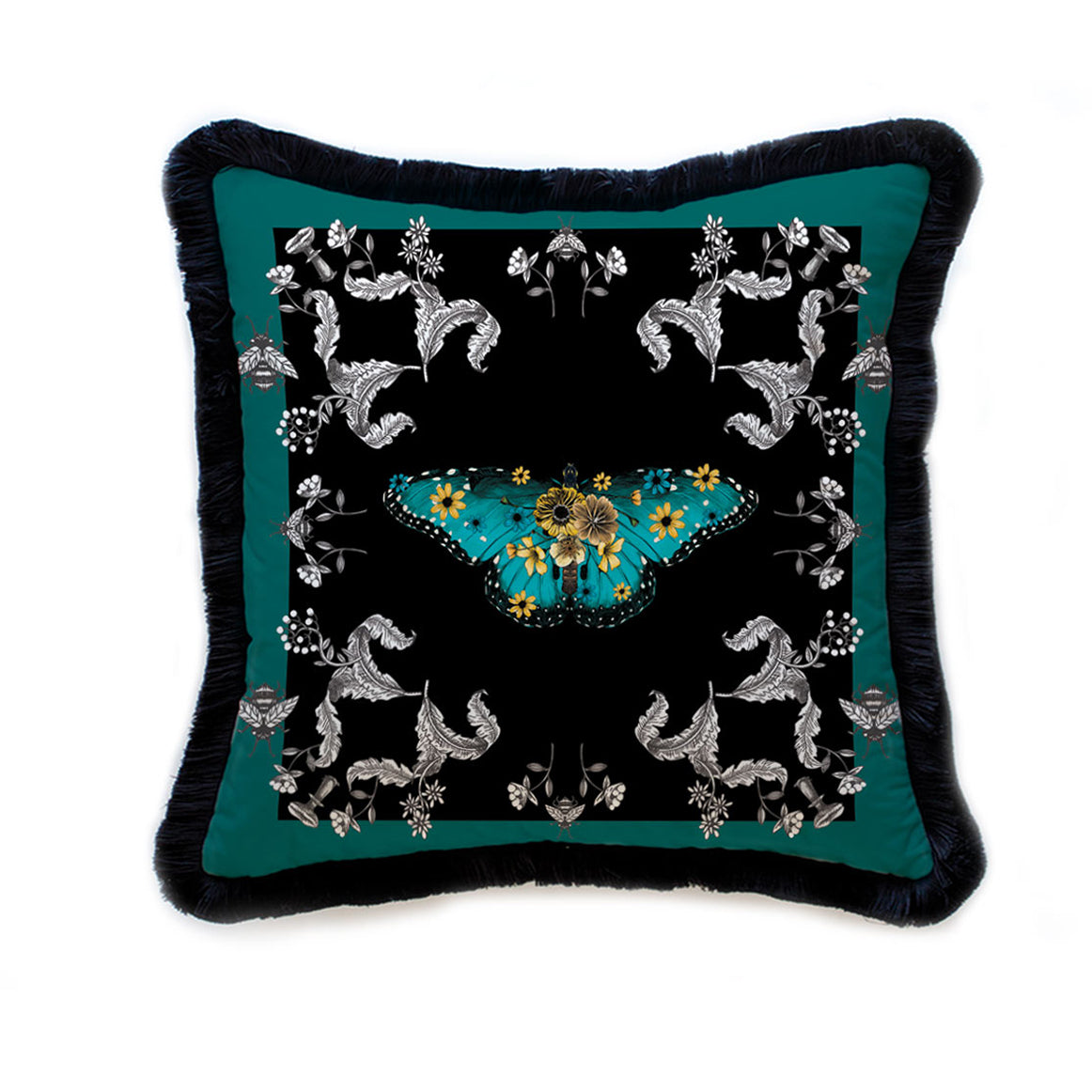 Kelebek Desenli Yastık - KIRLENT K2542