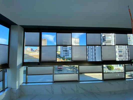 Plise Cam Balkon Perdesi