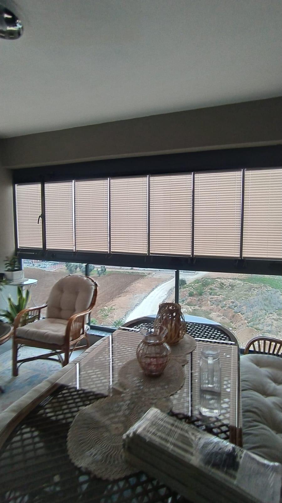 Orlenda Plise Cam Balkon Perdesi - Özel Seri