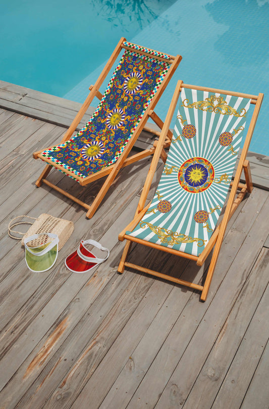 Renkli Katlanabilir Şezlong - Şezlong SZ106