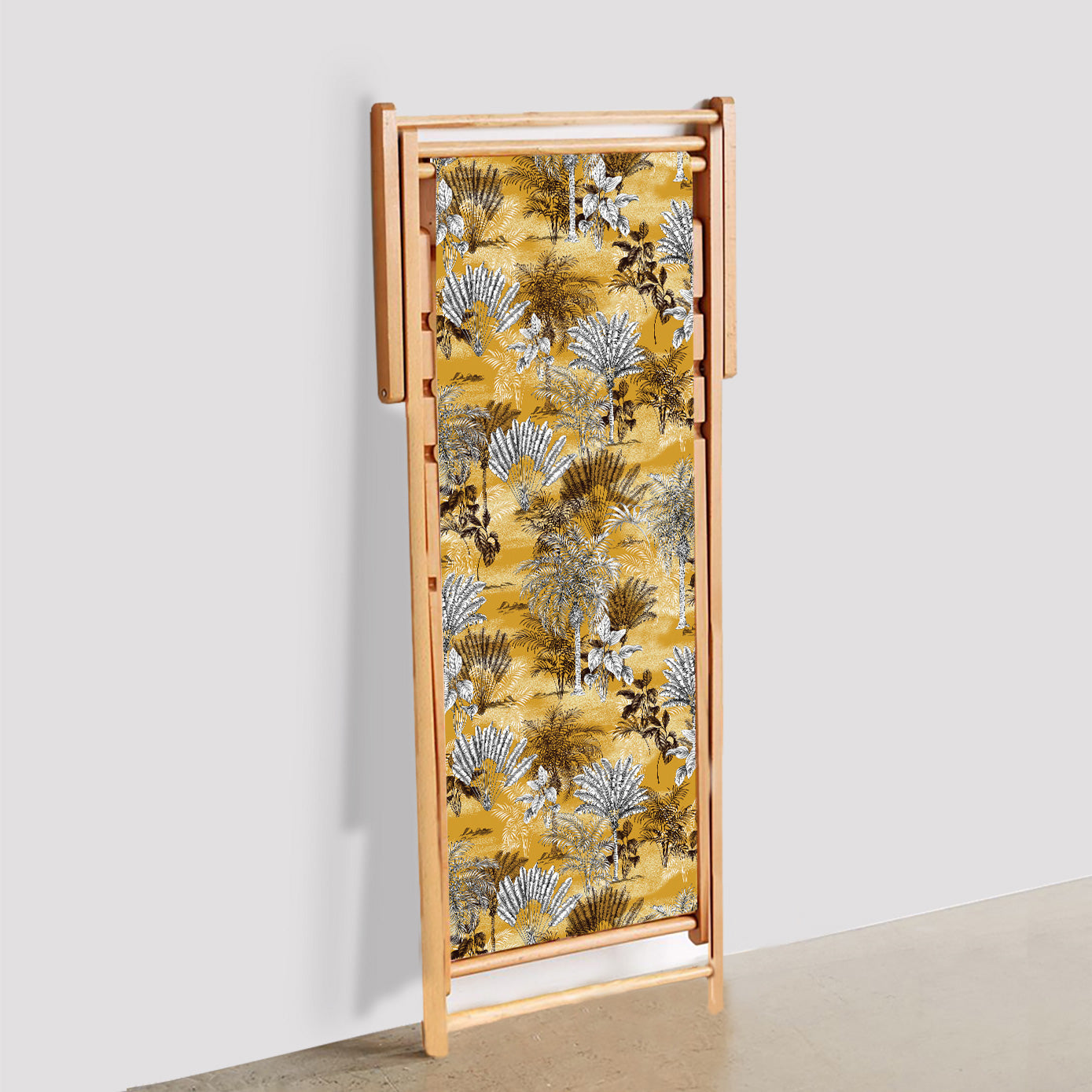 Sarı Tropikal Katlanabilir Şezlong - Şezlong SZ128