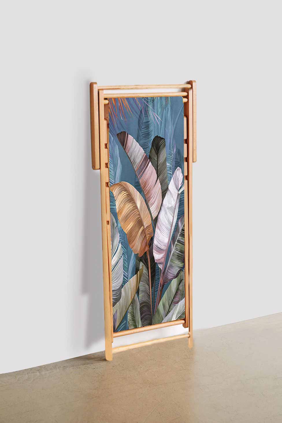 Tropikal Yaprak Tasarımlı Şezlong - Şezlong SZ316