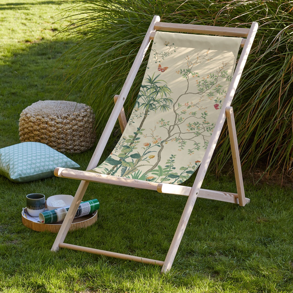 Renkli Çiçek Tasarımlı Şezlong - Şezlong SZ305