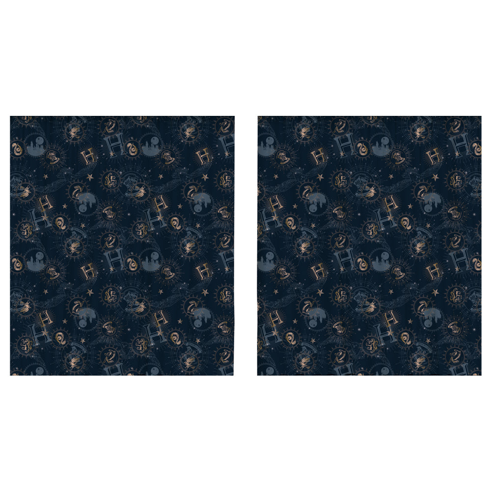 Navy Blue HP Perde