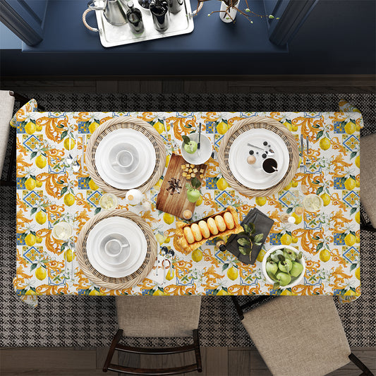 Limon Tasarımlı Masa Örtüsü | Pufaloji