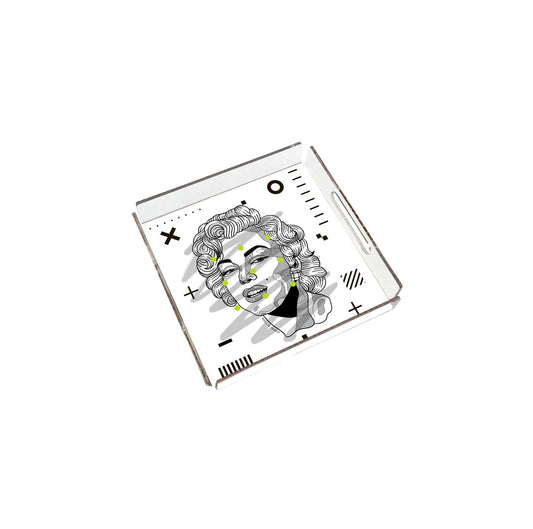 Marilyn Monroe Pleksi Tepsi | Pufaloji