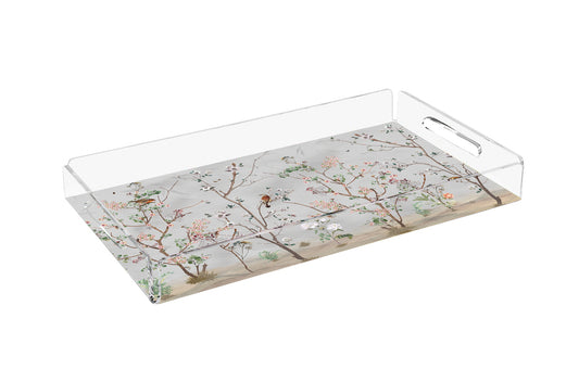 Gri Bahçe Pleksi Tepsi | Pufaloji