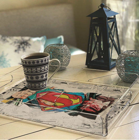 Superman Pleksi Tepsi | Pufaloji