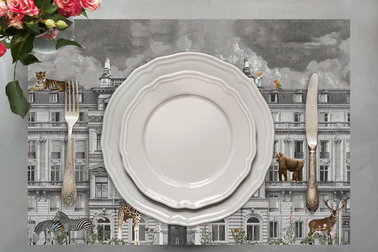 Zoo Design Kumaş Amerikan Servis 4'lü Set | Pufaloji