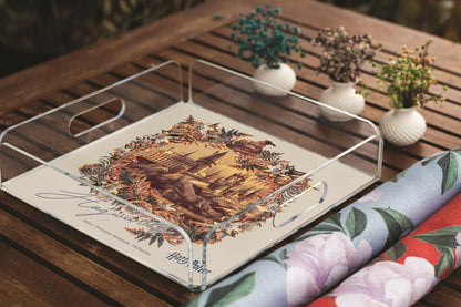 Hogwarts Pleksi Tepsi - 25X25CM | Pufaloji