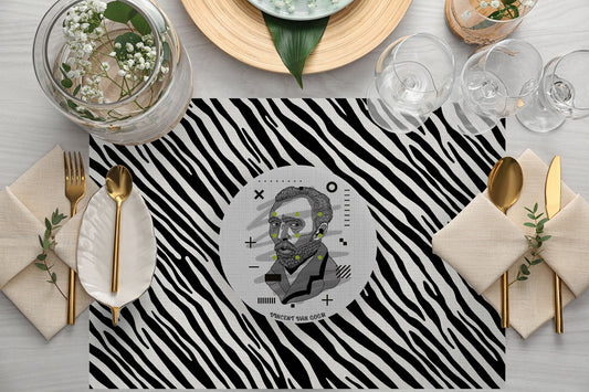 İconic People Kumaş Amerikan Servis 4'lü Set | Pufaloji