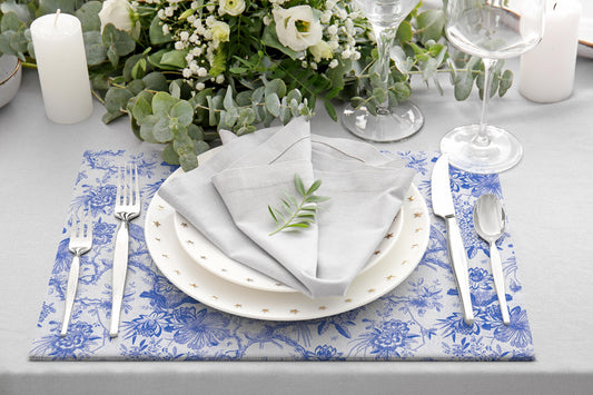 Blue Garden Amerikan Servis 4'lü Set | Pufaloji