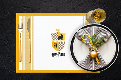 Hogwarts Houses Kumaş Amerikan Servis 4'lü Set 35X50CM | Pufaloji