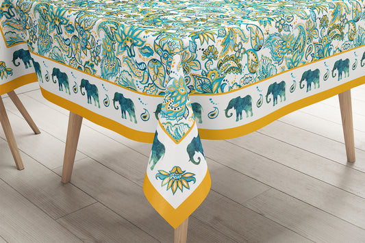 Blue Elephant Masa Örtüsü | Pufaloji