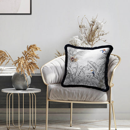 Palmiye Yaprak Tasarımlı Yastık - KIRLENT K3071