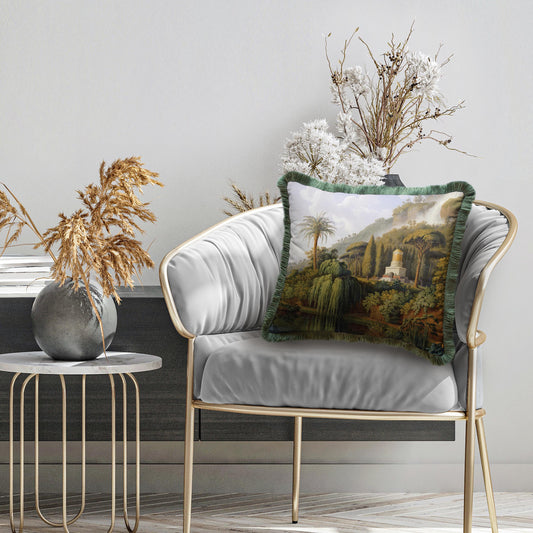 Yeşil Orman Manzaralı Yastık - KIRLENT K3171