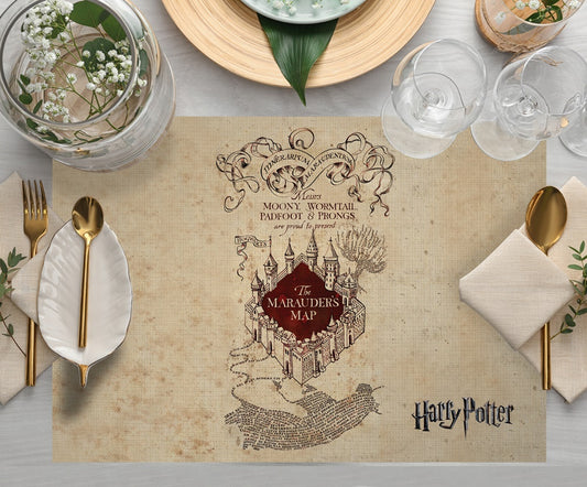 HP Marauders Map Kumaş Amerikan Servis 4'lü Set 35X50CM | Pufaloji
