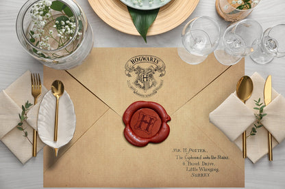 Harry Potter Letter Kumaş Amerikan Servis 4'lü Set 35X50CM | Pufaloji