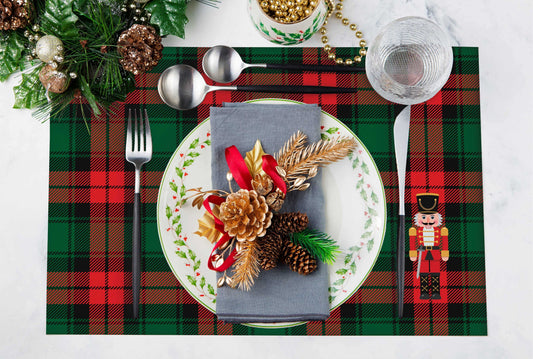 Kurşun Asker Kumaş Amerikan Servis 4'lü Set | Pufaloji